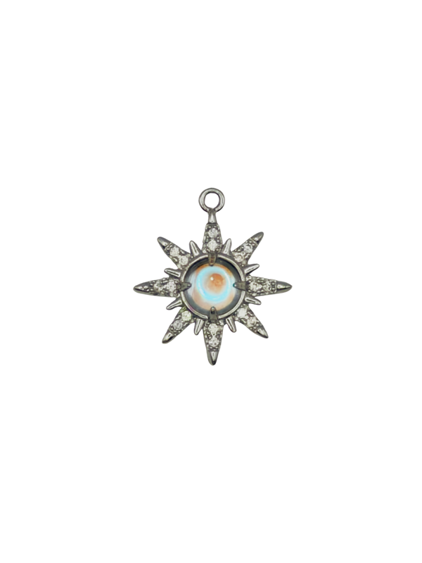 Opal North Star Charm