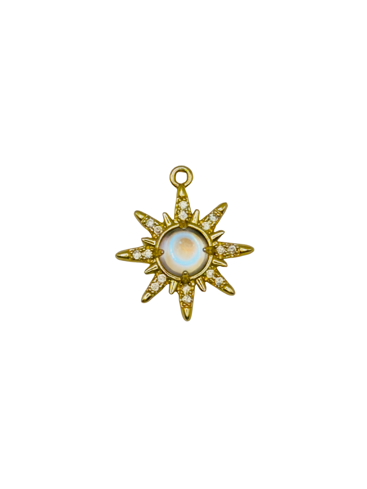 Opal North Star Charm