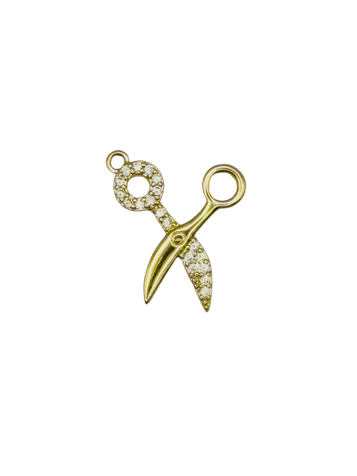 CZ Scissor Charm