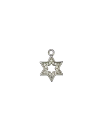 CZ Star of David Charm