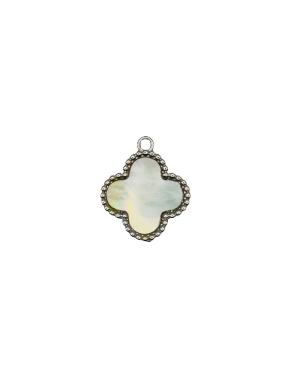 Mother of Pearl Clover Charm
