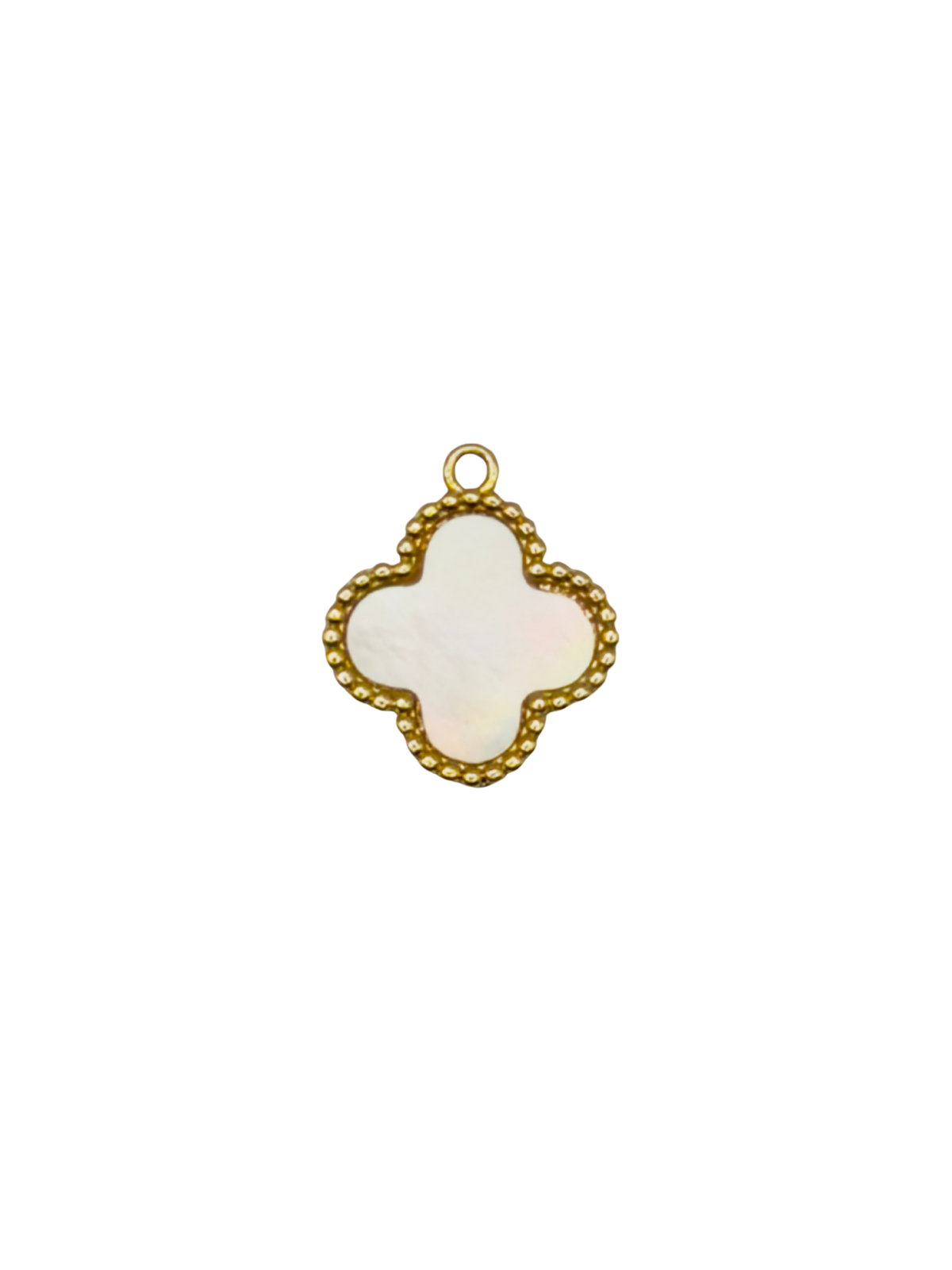 Mother of Pearl Clover Charm