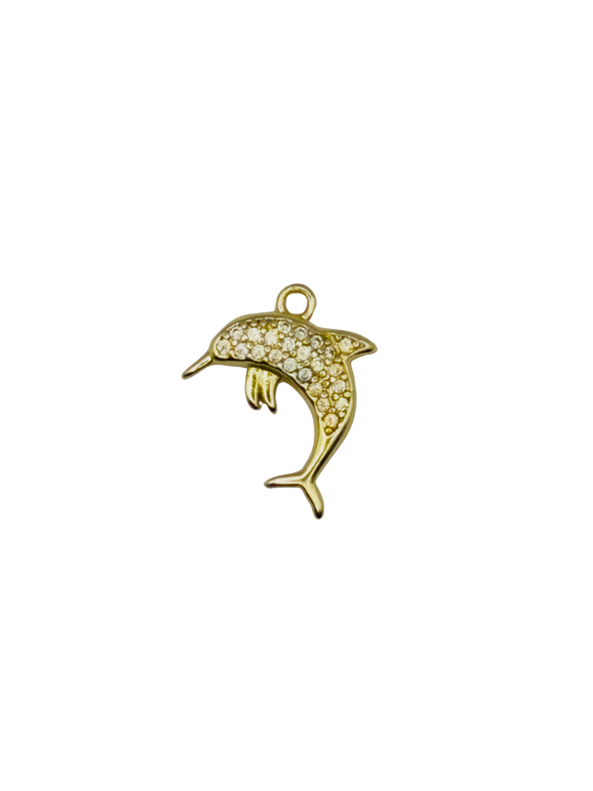 CZ Dolphin Charm