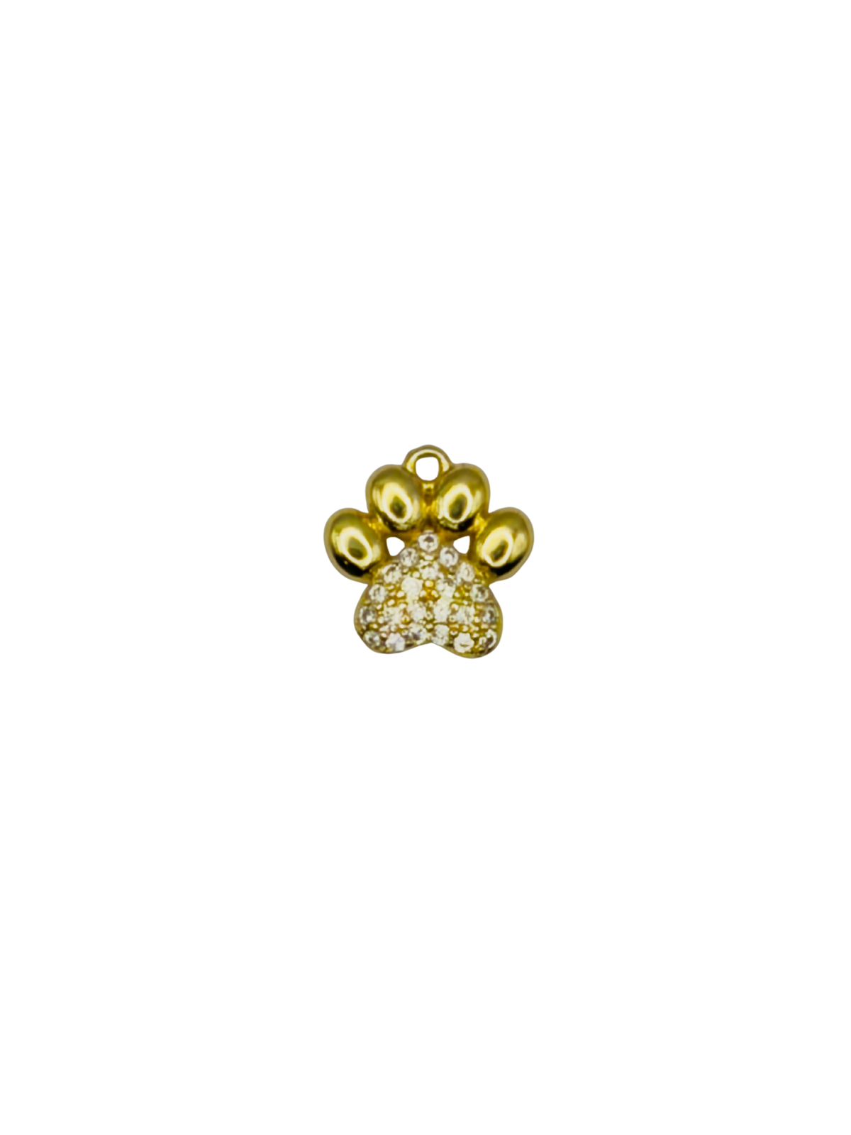 CZ Dog Paw Charm