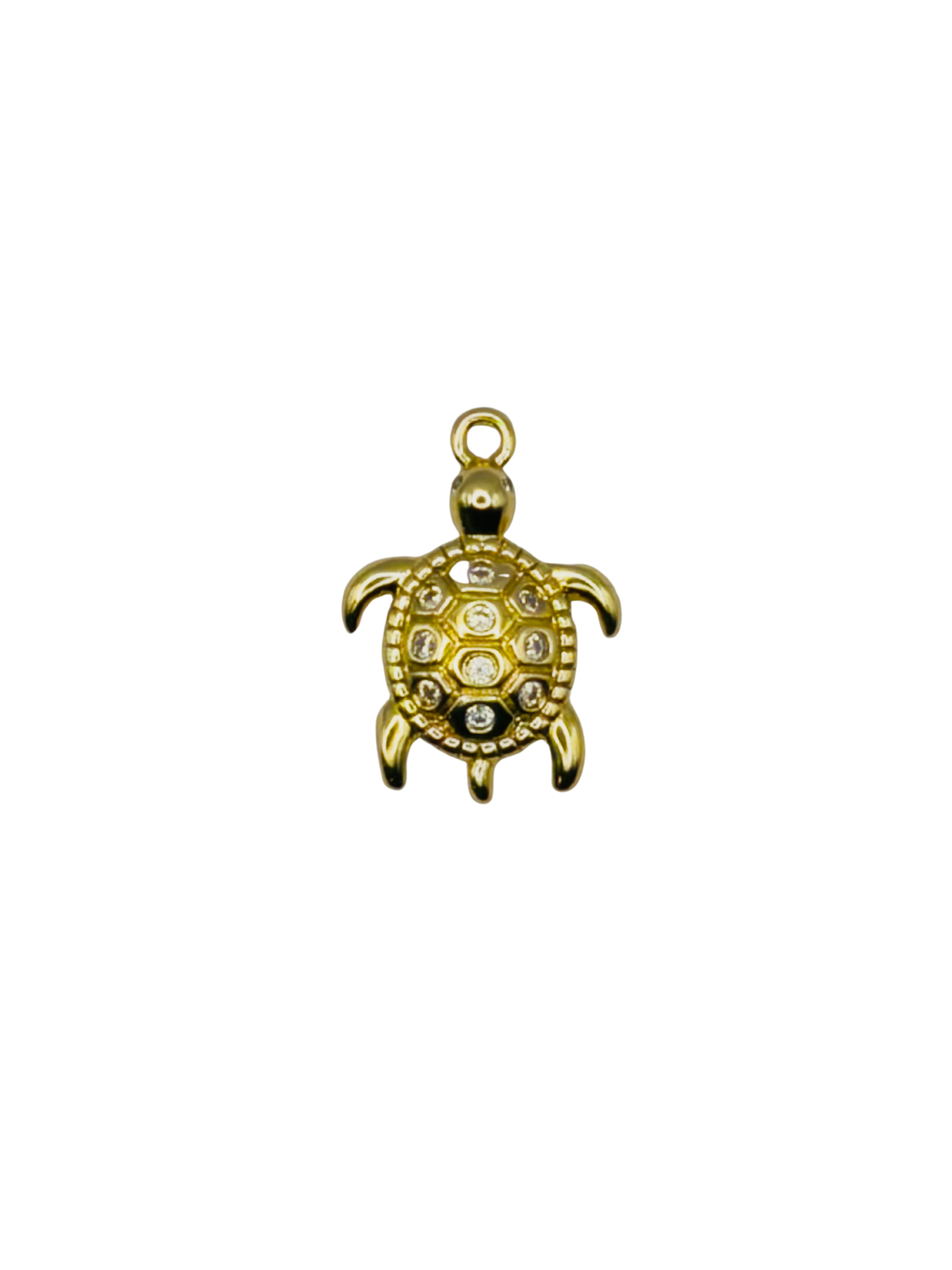 CZ Turtle Charm