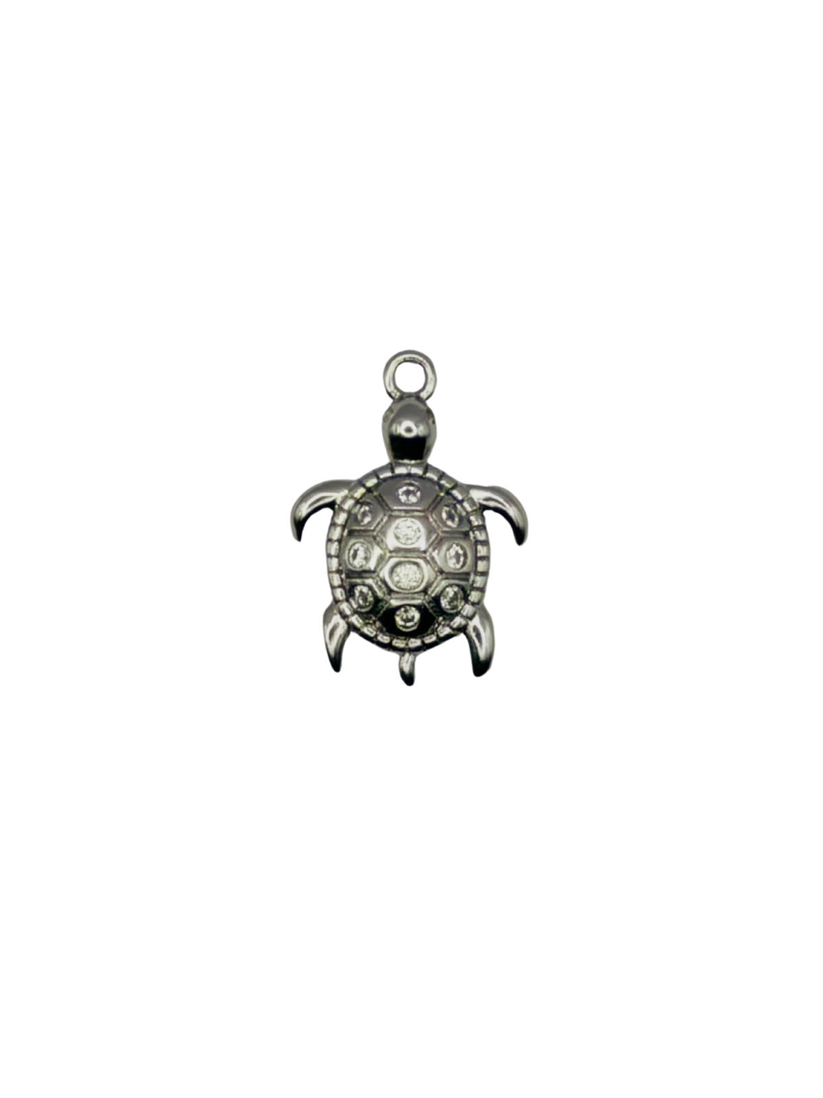 CZ Turtle Charm