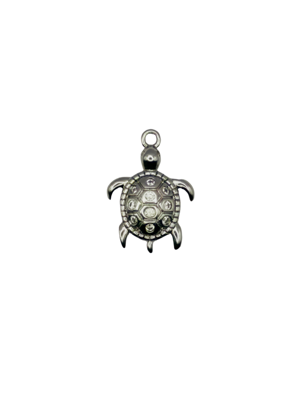 CZ Turtle Charm