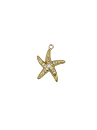 CZ Starfish Charm