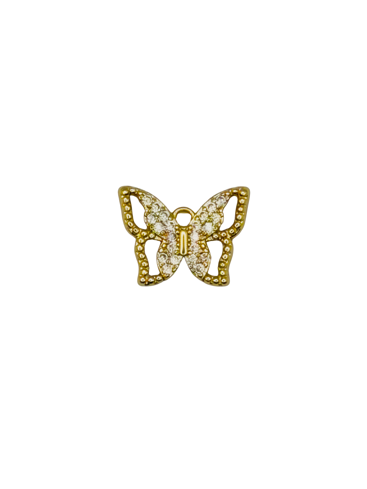 CZ Butterfly Charm