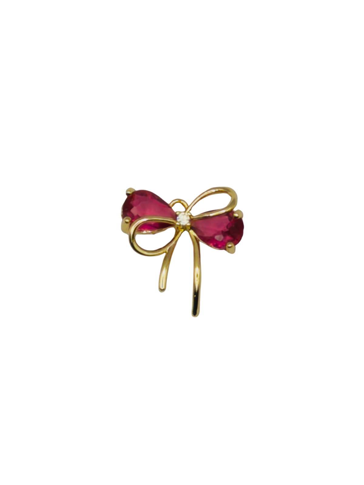 CZ Bow Charm