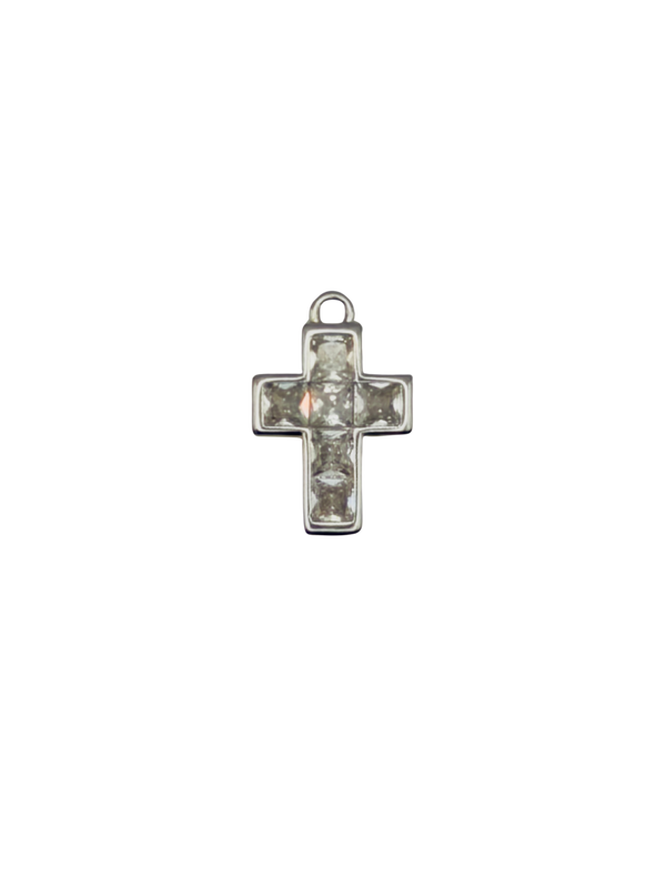 Square CZ Cross