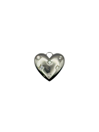 Puffy CZ Heart