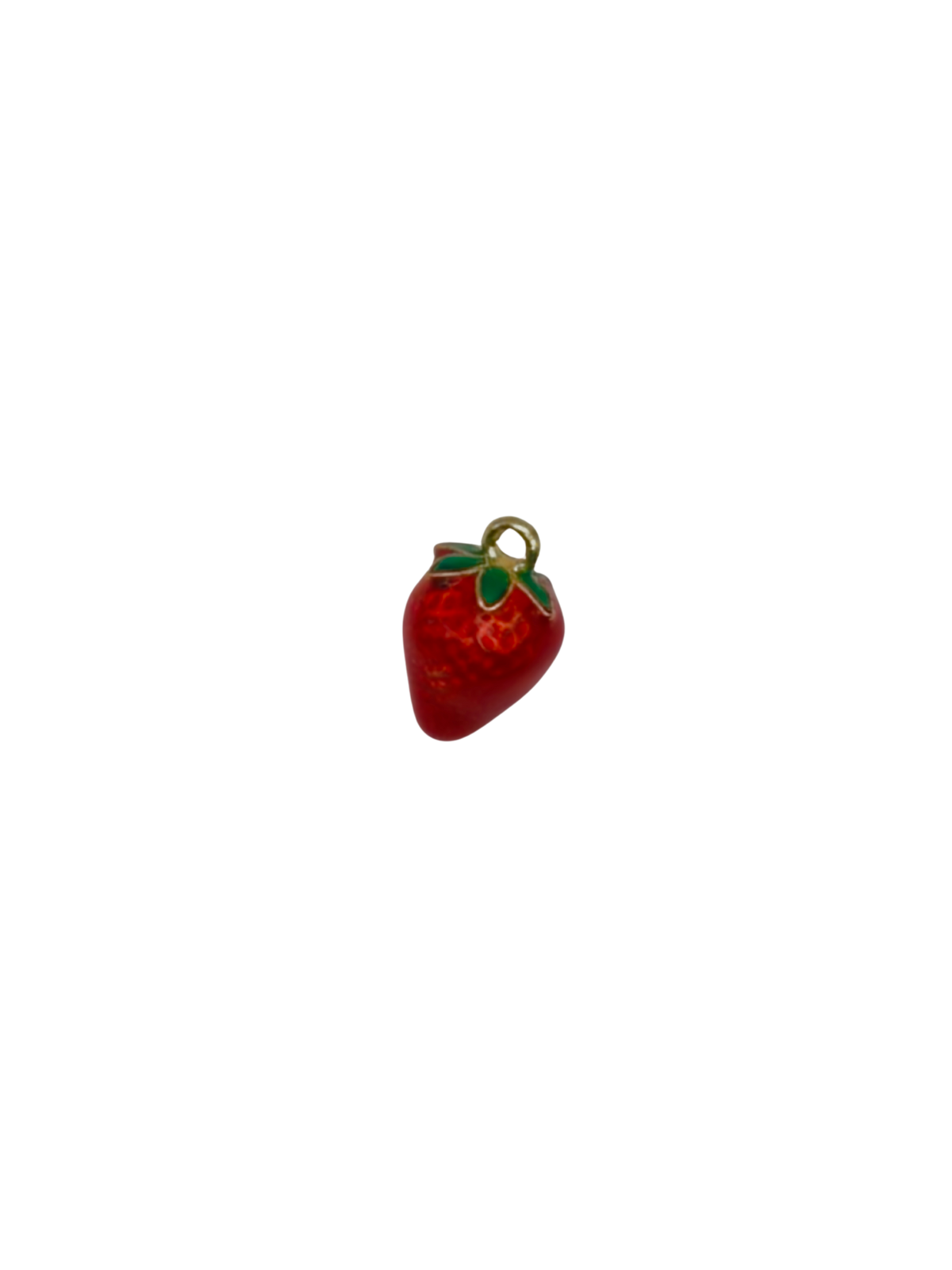 Enamel Strawberry Charm