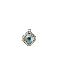 Enamel CZ Evil Eye Charm