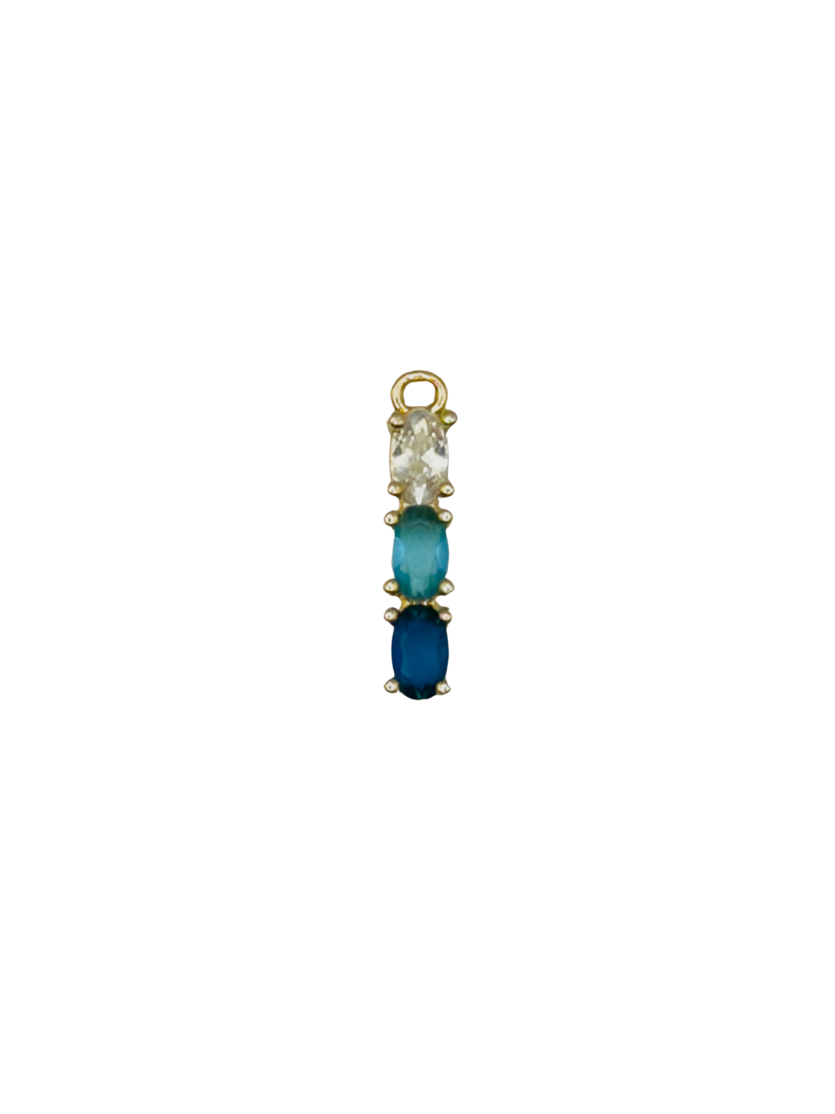 Gold 3 Drop Gemstone