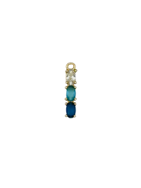 Gold 3 Drop Gemstone