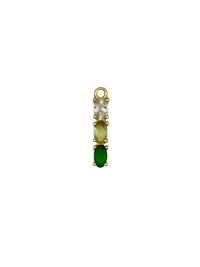 Gold 3 Drop Gemstone