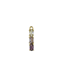 Gold 3 Drop Gemstone