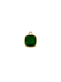 Gold Square Round Gemstone