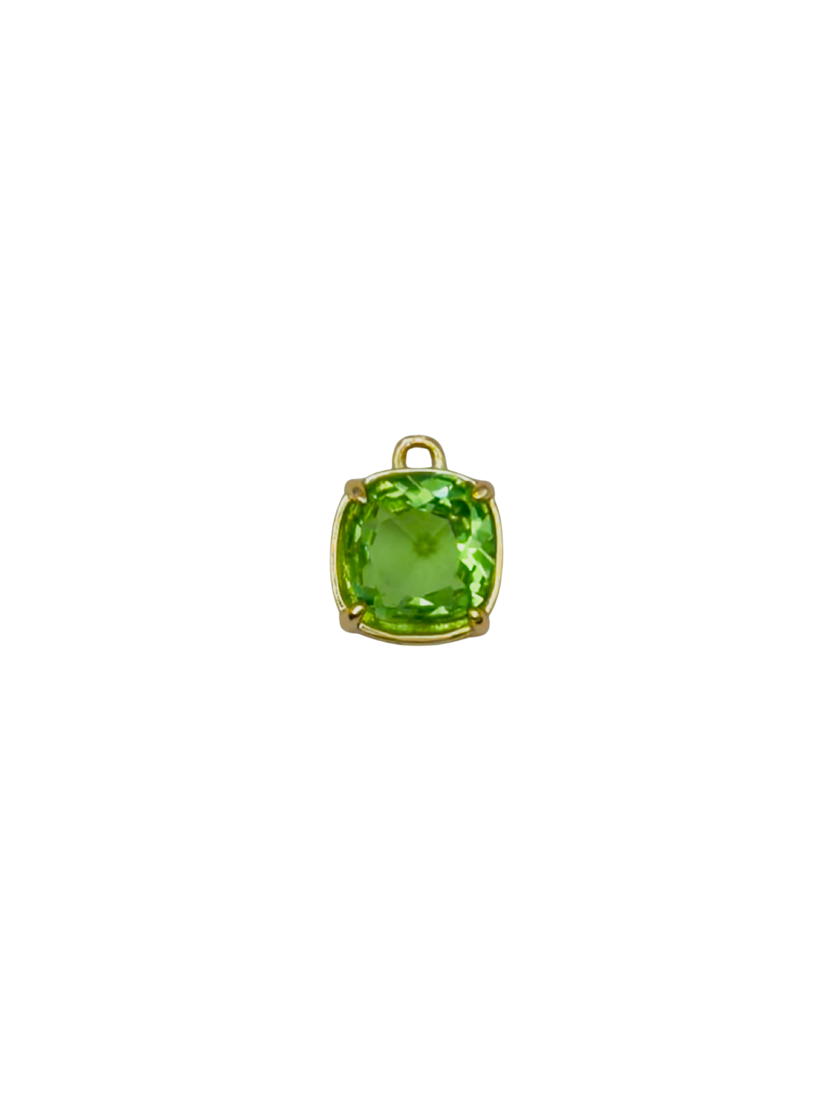 Gold Square Round Gemstone
