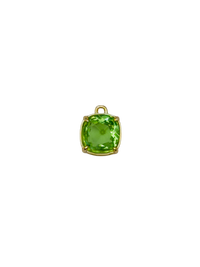 Gold Square Round Gemstone