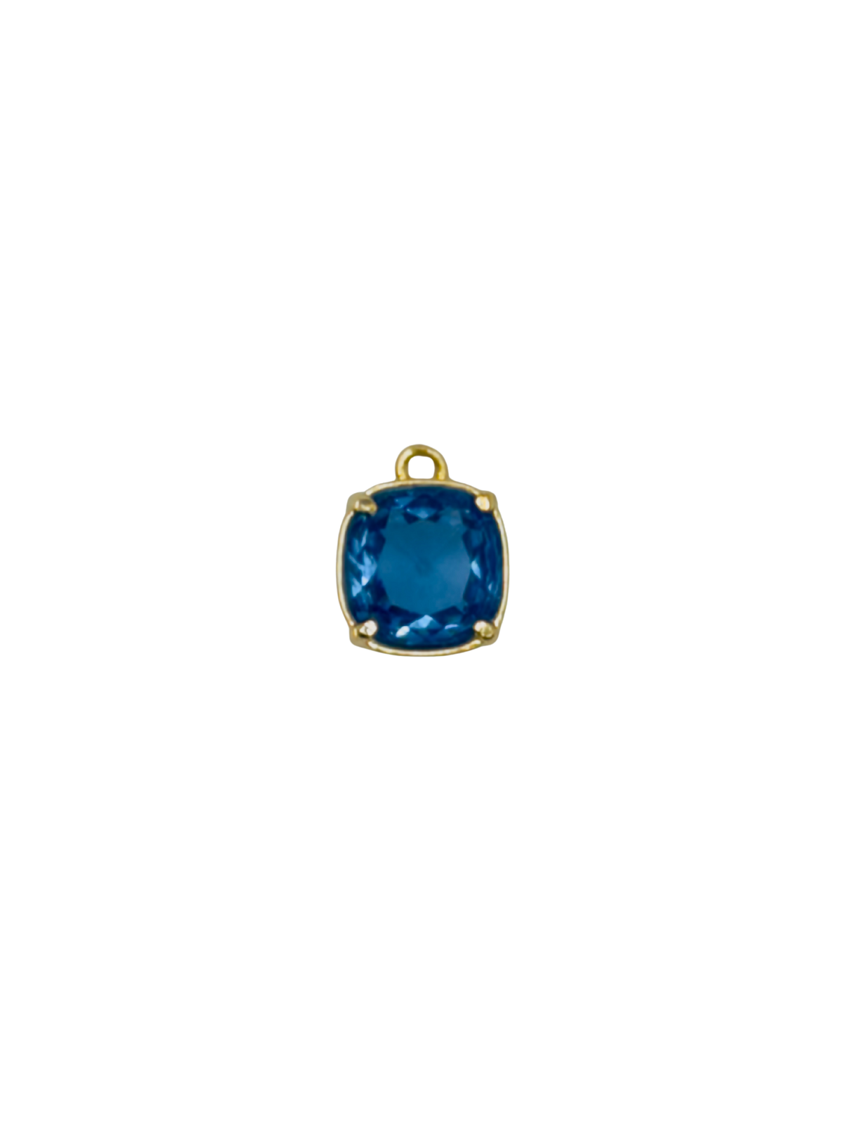 Gold Square Round Gemstone