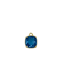Gold Square Round Gemstone