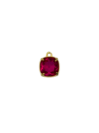 Gold Square Round Gemstone