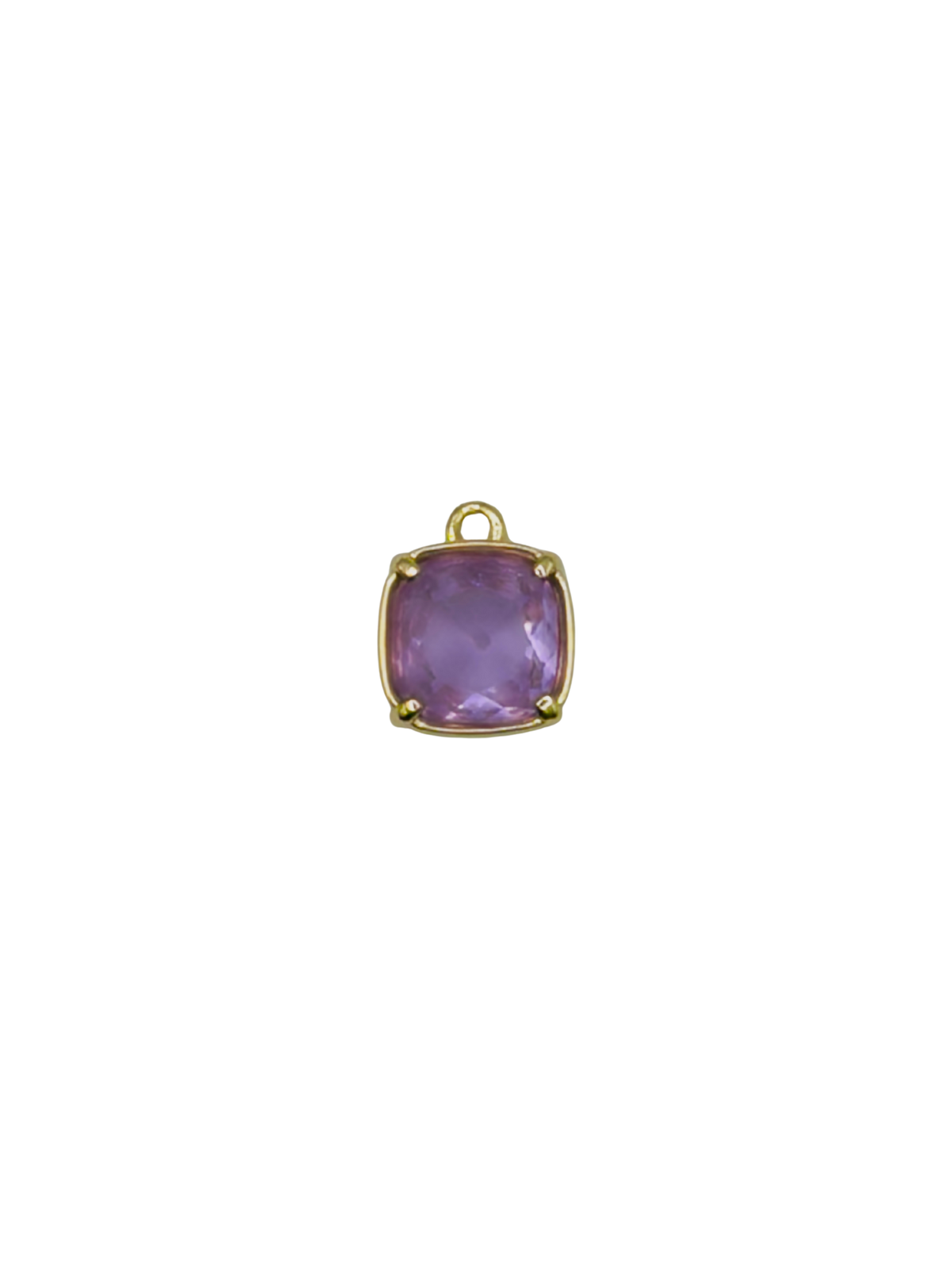Gold Square Round Gemstone