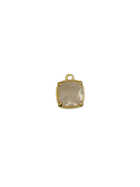 Gold Square Round Gemstone