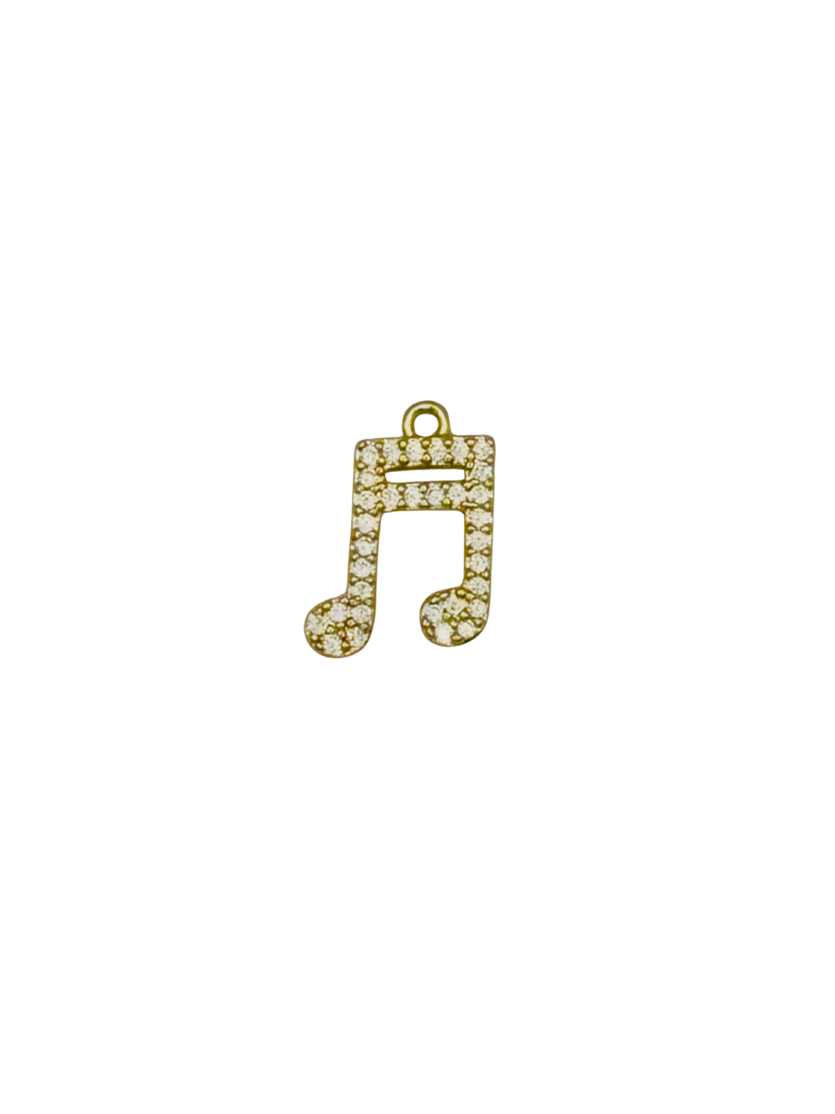CZ Music Note Charm