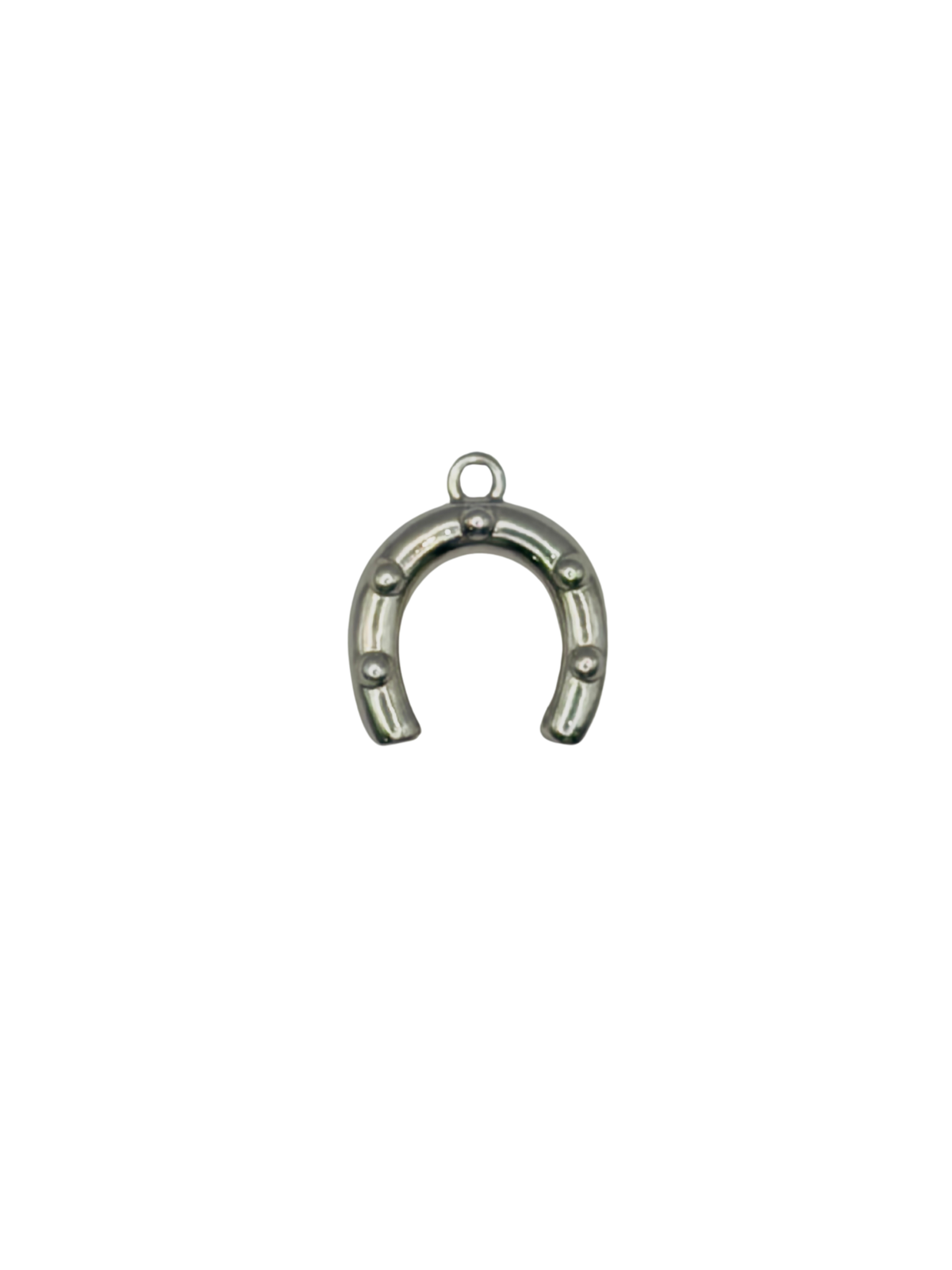Studded Horeshoe Charm