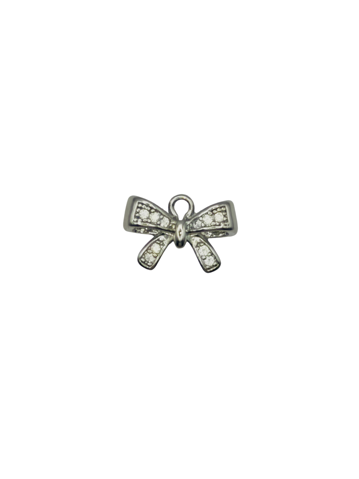 Mini CZ Bow Charm