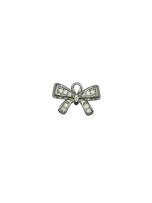 Mini CZ Bow Charm