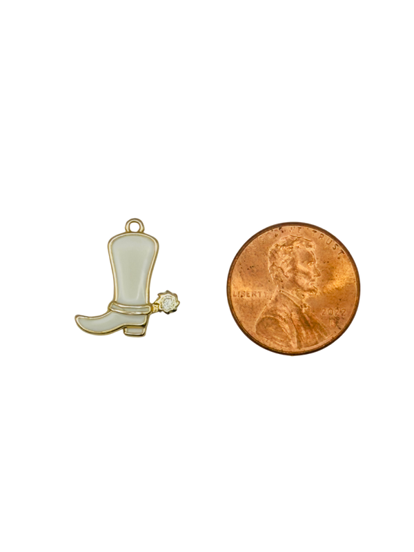 Enamel Cowboy Boot Charm