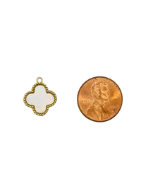 Mother of Pearl Clover Charm