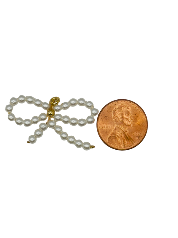 Pearl Bow Charm