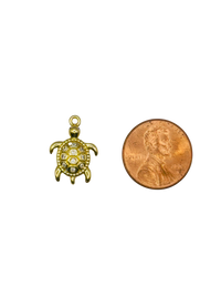 CZ Turtle Charm