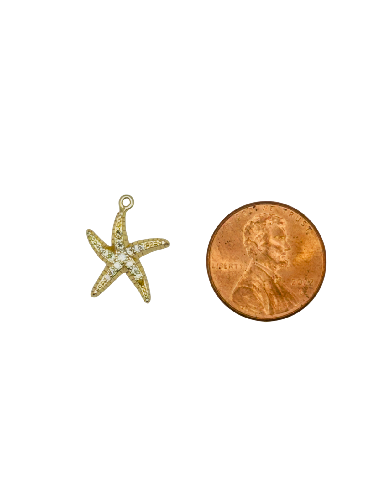 CZ Starfish Charm