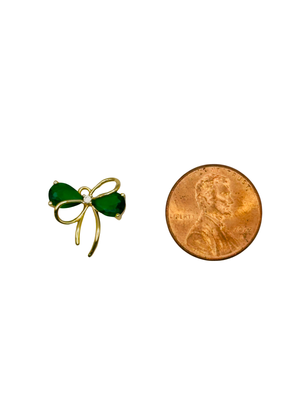 CZ Bow Charm