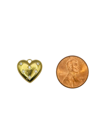 Puffy CZ Heart