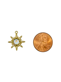 Opal North Star Charm