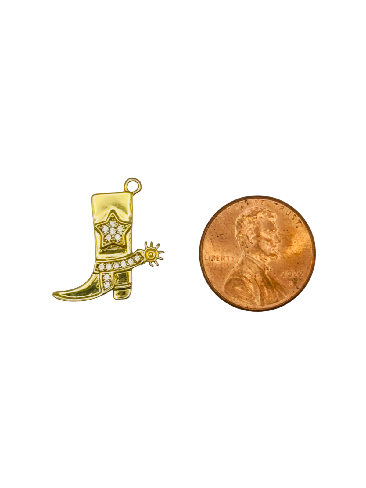 CZ Cowboy Boot + Spur Charm