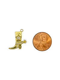 CZ Cowboy Boot + Spur Charm