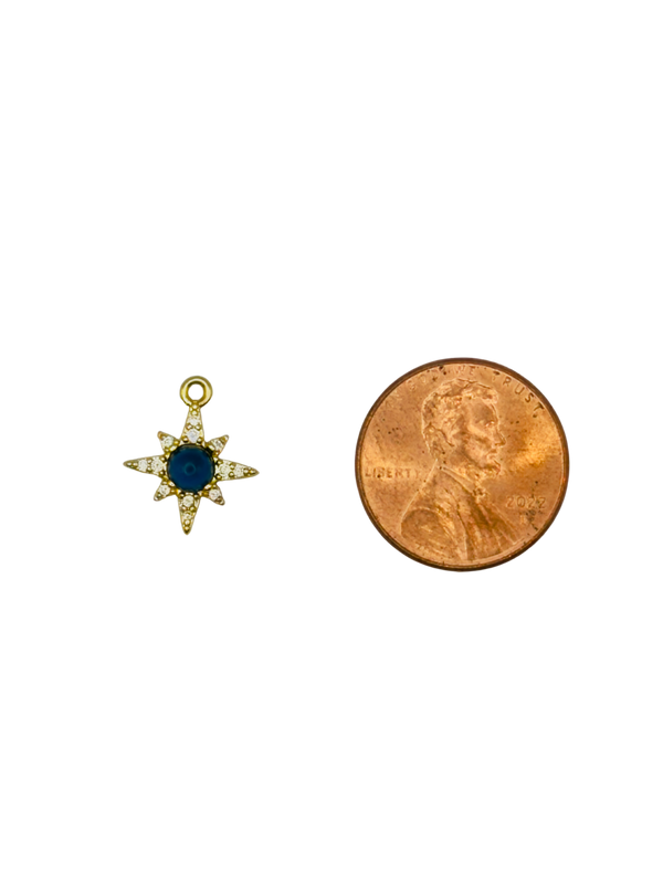 Blue Enamel North Star Charm