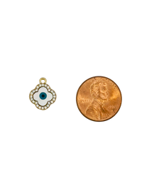 Enamel CZ Evil Eye Charm
