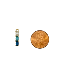 Gold 3 Drop Gemstone