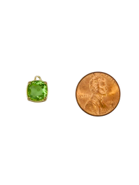 Gold Square Round Gemstone