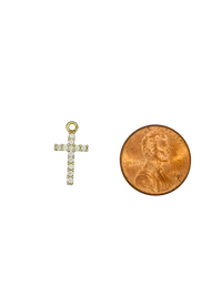 Mini CZ Cross Charm