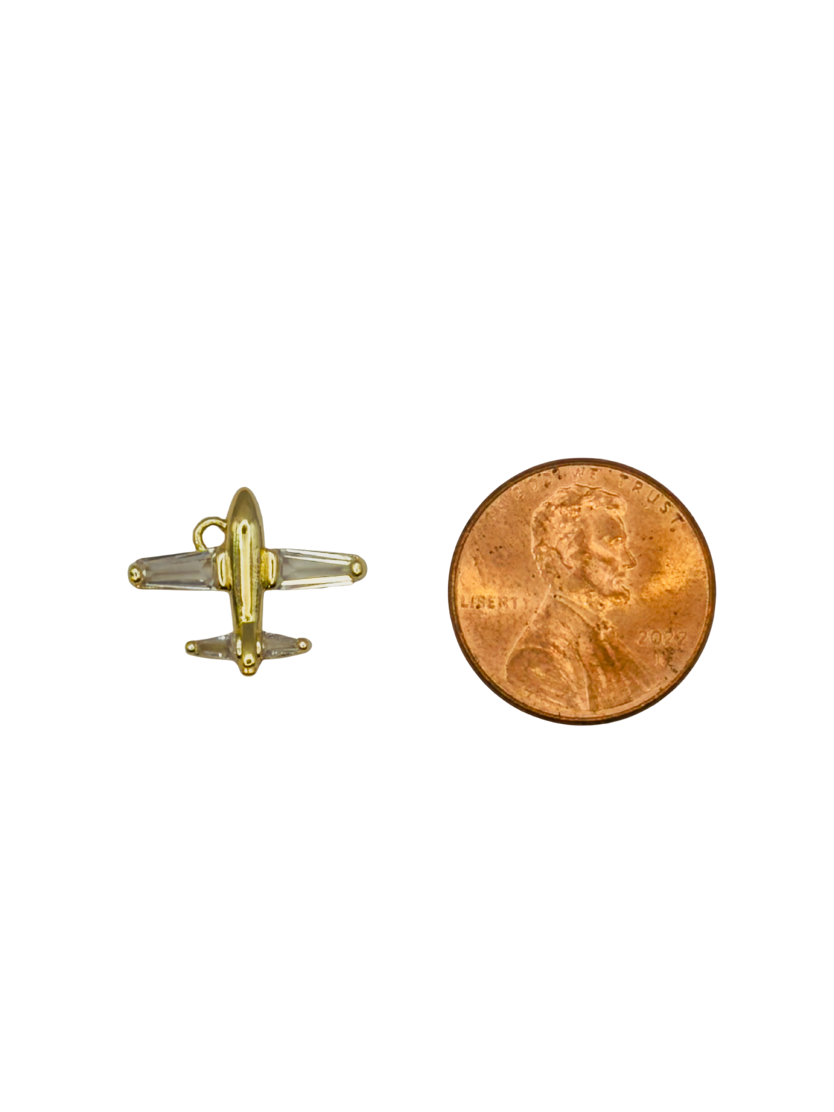 Airplane CZ Charm